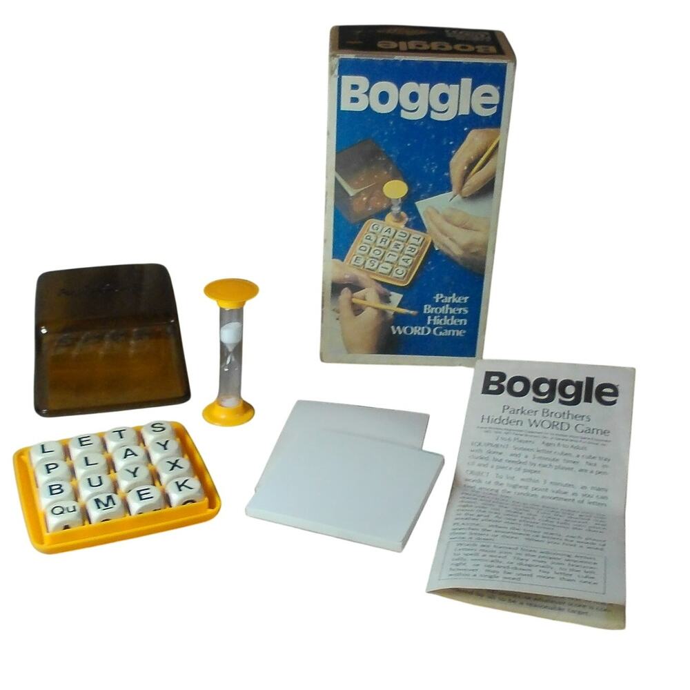 1976 Boggle: Hidden Word Game Complete Parker Brothers #104 Vintage
